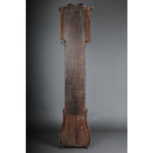 19th Century English Grandfather Clock in Oak and Walnut For Sale - Image 16 of 18