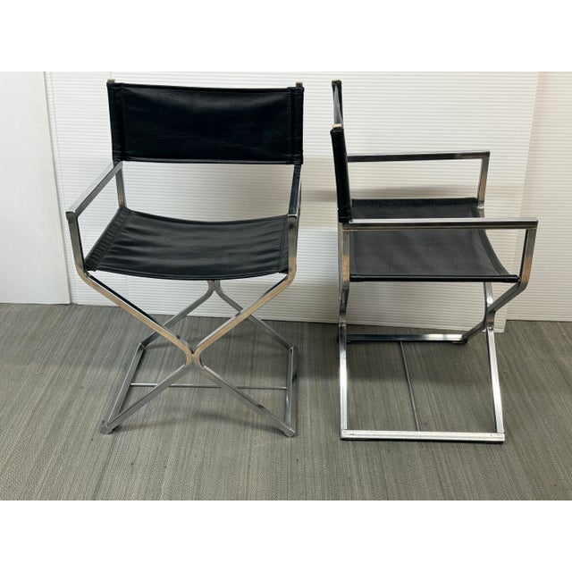 Mid 20th Century Robert Kjer Jakobsen for Virtue Brothers Mid Century Director’s Armchairs, Pair For Sale - Image 5 of 12