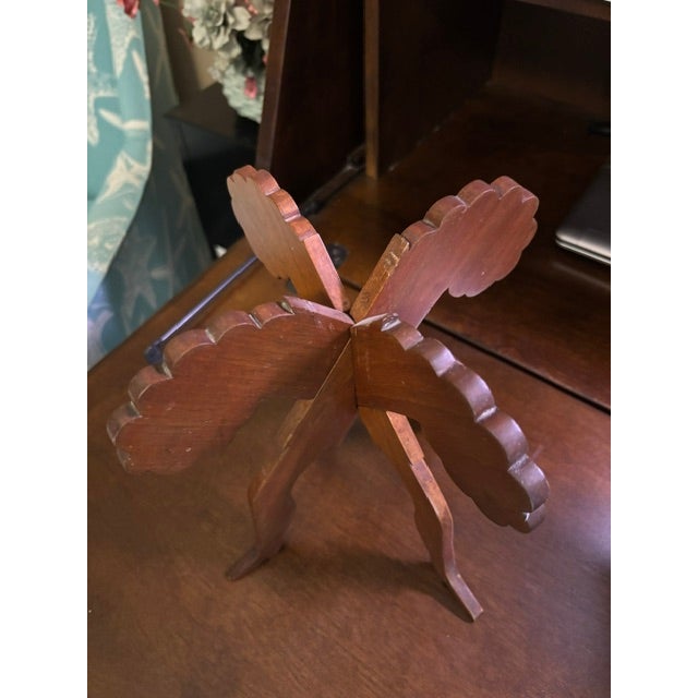 Colonial Revival Tripod‑Form Stand With Star Inlay, C. 1920–1940 For Sale - Image 9 of 12