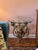 Vintage Illuminated Gilt Metal Floral Side/Cocktail Table, in the Manner of Hans Kögl, C. 1960s–70s For Sale In Philadelphia - Image 6 of 12