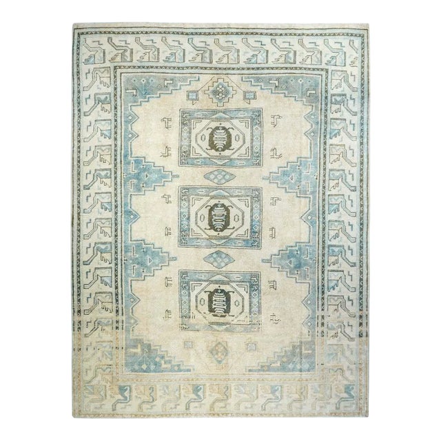 Antique Low Khotan Rug 7'7'' x 10'4'' For Sale