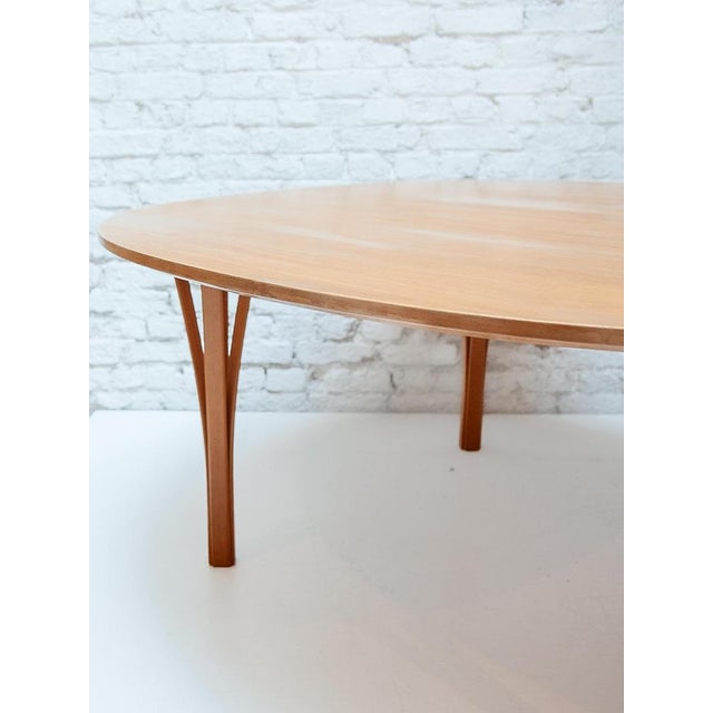 Ellipse Coffee Table attributed to Piet Hein & Bruno Mathsson for Fritz Hansen, 1990 For Sale - Image 9 of 11