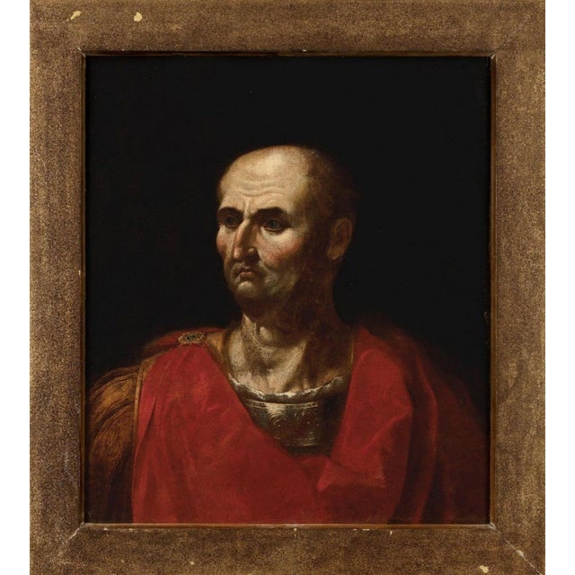 Italian School Artist, Portrait of Emperor Vespasian, 17th Century, Oil on Canvas For Sale - Image 6 of 7
