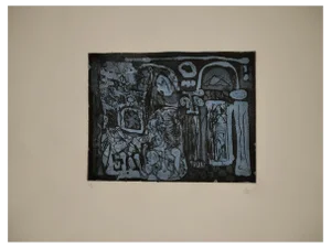 Antoni Clave, Untitled, 1990, Engraving & Lithograph, Framed