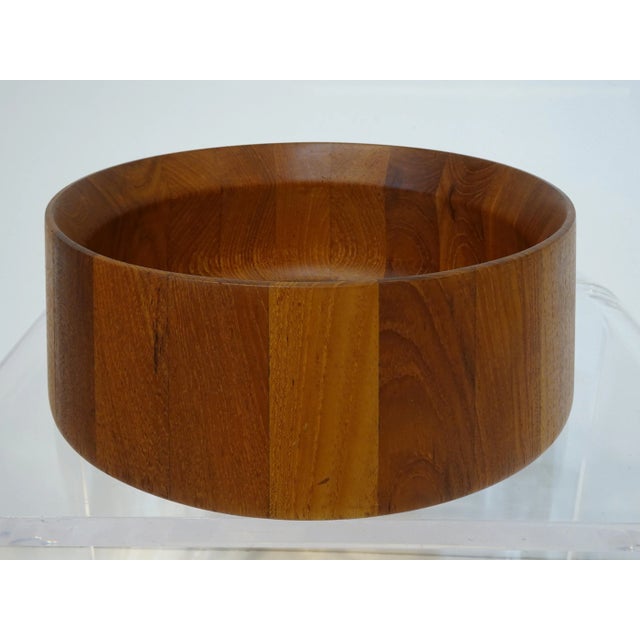 Mid 20th Century Dansk Denmark Jens Harald Quistgaard Teak Serving Bowl For Sale - Image 5 of 9