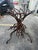 George Dell Inc Twisted Wrought Iron Tree Branch Dining Table Unsigned For Sale - Image 10 of 15