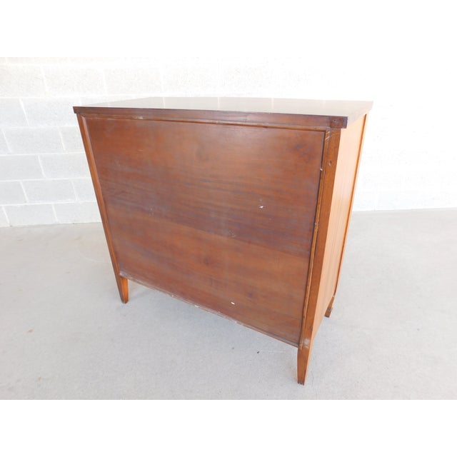 Antique Federal Style Mahogany Upright Server Wine Cabinet 42"w X 41"h Banded Finish, Marlboro Style Feet, 4 bottle wine...