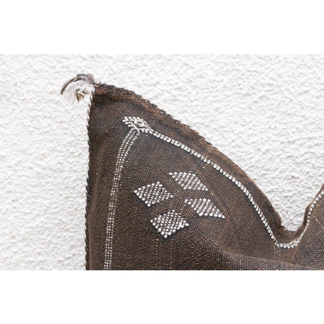 Abbey Moroccan Large Silk Rug Pillow For Sale - Image 4 of 8