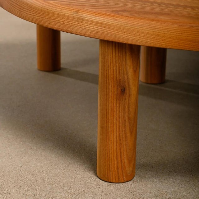 T22C Table in Elm by Pierre Chapo, France, 2010s For Sale - Image 12 of 18