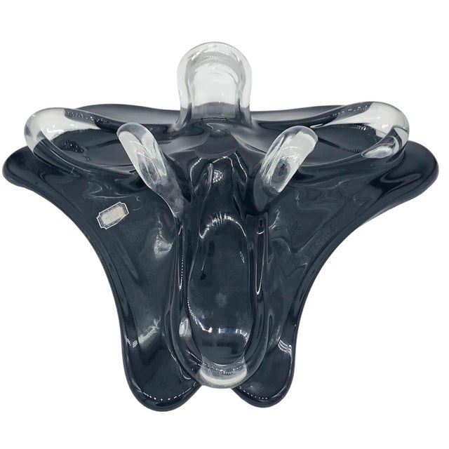 Late 20th Century Murano Fratella Toso Glass Bowl/Compote - Balboa Venetian Glass For Sale - Image 5 of 10