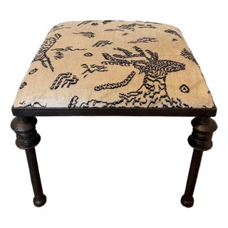 Iron Bench With Snow Fabric For Sale