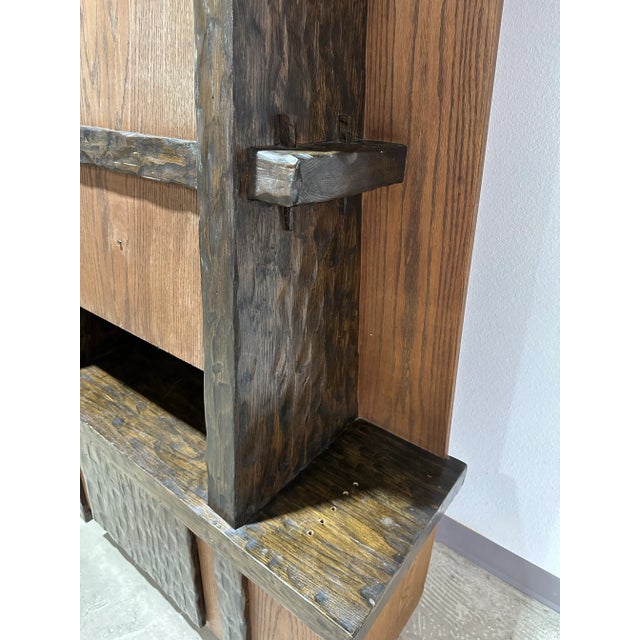1970s 1970’s Custom Made Vintage Brutalist Faux Fireplace For Sale - Image 5 of 12