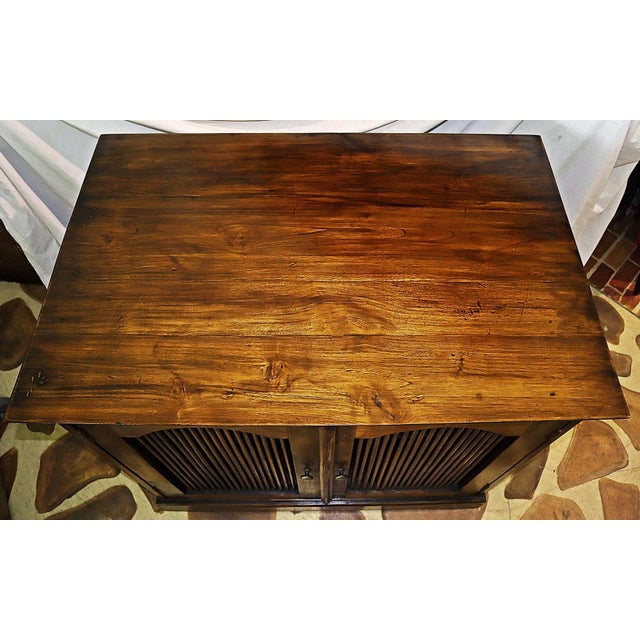 1950s Vintage Bali Teak Commode Cabinet For Sale - Image 5 of 7