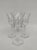 Glass Baccarat Crystal Glasses with Malmaison Pattern, 1960s, Set of 3 For Sale - Image 7 of 7