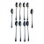 1970s Mid-Century Modern Tall Southern Silver Iced Tea Spoons - Set of 10 For Sale