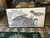 Large Japanese Monotone Abstract Painting. This painting has original black frame to look like bamboo and is matted.