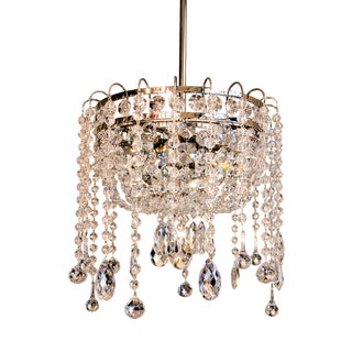 Crystal Chandelier with Pearl Cascade by Bakalowits, 2010s For Sale