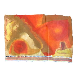 1970s Richard Goodwin Abstract Painting on Paper For Sale