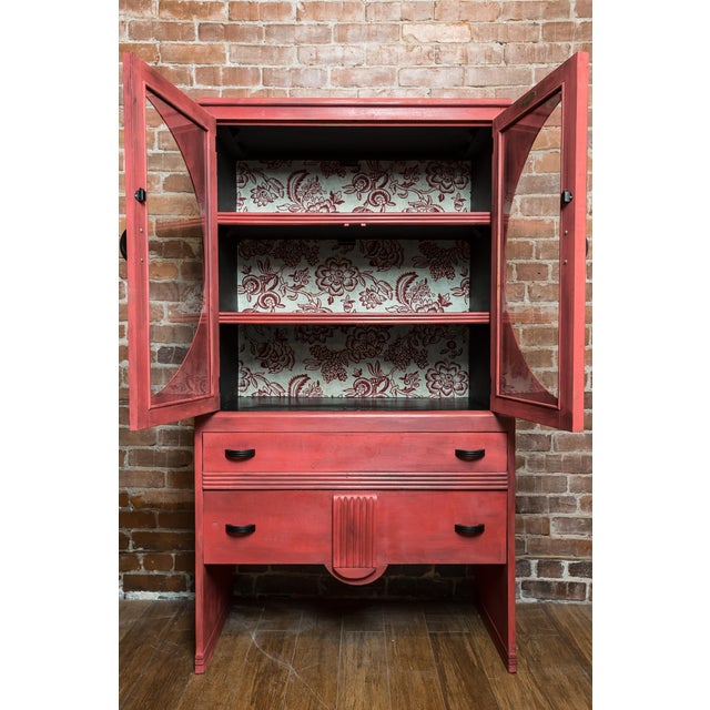 Shabby Chic DecoInspired China Display With Drawers & Designer