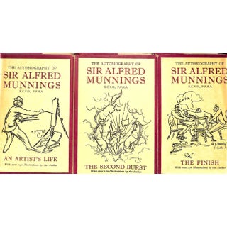 "The Autobiography of Sir Alfred Munnings: An Artirt's Life/ the Second Verse/ the Finish" 1950 Munnings, Sir Alfred For Sale