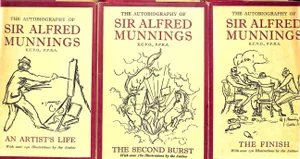"The Autobiography of Sir Alfred Munnings: An Artirt's Life/ the Second Verse/ the Finish" 1950 Munnings, Sir Alfred