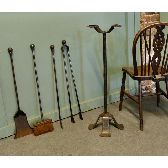 Huge French Iron Fire Tool Companion Set, Manor House This set is the best ever companion set, the tools are very large...