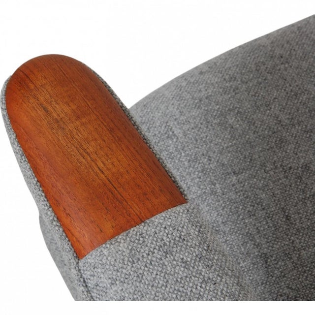 Papa Bear Chair in Grey Hallingdal Fabric by Hans Wegner, 1970s For Sale - Image 16 of 18