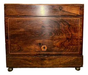Early 19th Century French or English Tantalus Liquor Cabinet Box