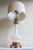 Milk Glass & Brass Two Socket Lamp For Sale - Image 11 of 11