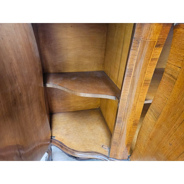 Baroque-Style Walnut Sideboard with Four Doors and Four Drawers, 1960 For Sale - Image 17 of 18