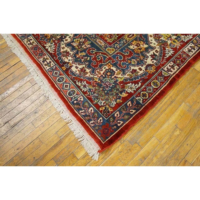 Traditional Splendid Black, Blue and Red Color With Medallion Pattern Vintage Bakhtiari Rug For Sale - Image 3 of 8