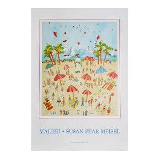 1980s "Malibu" Poster by Susan Pear Meisel For Sale