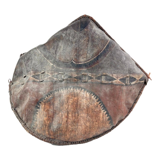 Early 20th Century Old Maasai Woven Shield Kenya MATTER COLLECTION For Sale