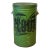 Antique 22" Farmhouse General Store Green Tin Flour Bin For Sale
