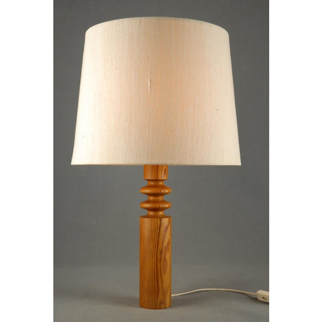 Pine Table Lamp by Uno Kristiansson for Luxus, 1970s For Sale - Image 3 of 11