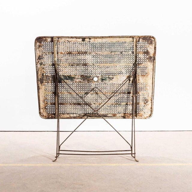 1960s French Table with Perforated Top in the style of Mathieu Matégot, 1960s For Sale - Image 5 of 8
