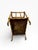 1960s Vintage Baker Furniture Burl Wood Faux Bamboo Form Canterbury Magazine Rack For Sale In Boston - Image 6 of 11