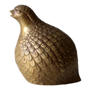 Mid Century Brass Partridge