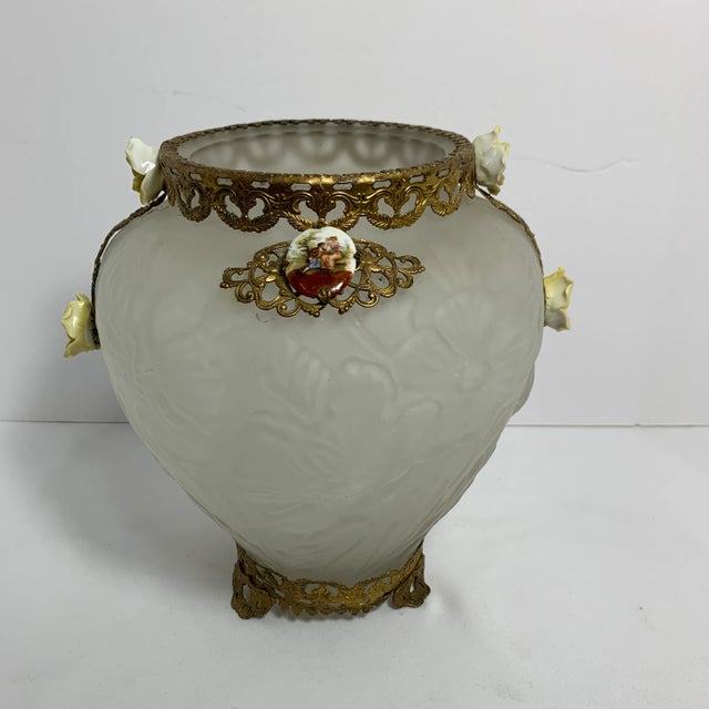 Vintage Smoked Vase For Sale - Image 9 of 9