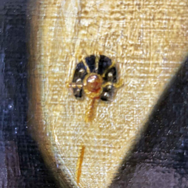 Giuseppe Penuti, Portrait of a Man with a Pointer, 1868, Oil on Canvas For Sale - Image 6 of 11