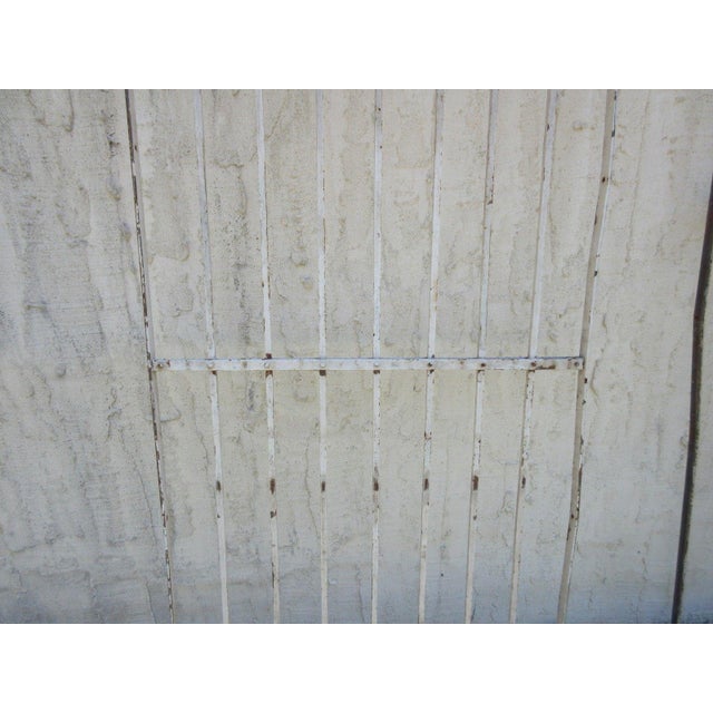 Antique Victorian Iron Gate Window Garden Fence Architectural Salvage Door For Sale - Image 4 of 7