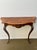 French Very Fine Louis XV Burl Walnut Narrow Wall Console /Table , Circa 1880. For Sale - Image 3 of 10