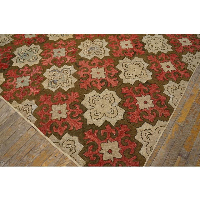 American Hooked Rug For Sale - Image 11 of 11