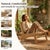 Wood Rattan Accent Chair for Living Room, Mid Century Modern Wood Side Chair, Comfy Bamboo Armchair for Bedroom Reading Nook, Boho Home Decor For Sale - Image 7 of 10