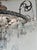 Original retail $14,766, stylish Myran Allan Luxury Lighting Neoclassical Antique Silver Bohemian Crystal Semi-Flush...
