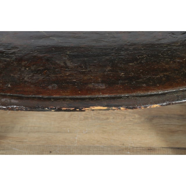 Brown 19th Century Continental Polychrome Antique Library Steps For Sale - Image 8 of 9