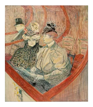 1950s After Toulouse-Lautrec "The Grand Theater Box" Vintage Full Color Print