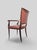 Mid-Century Modern Mid-Century Italian Leather Desk Armchair by Vittorio Dassi, 1950s For Sale - Image 3 of 16