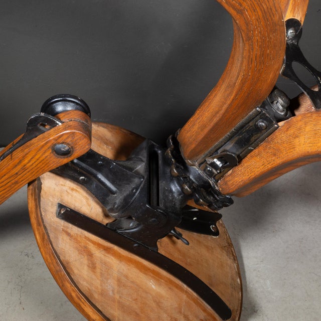 19th C. Heywood Brothers & Wakefield Company Stenographer's Chair c.1897 For Sale - Image 9 of 9
