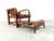 Brown Mid-Century Modern Garden Chair in Rattan and Bamboo, 1950s For Sale - Image 8 of 18